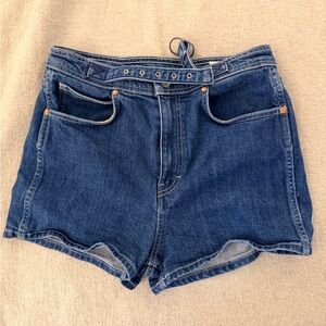 rag & bone Dark Blue Jean Shorts